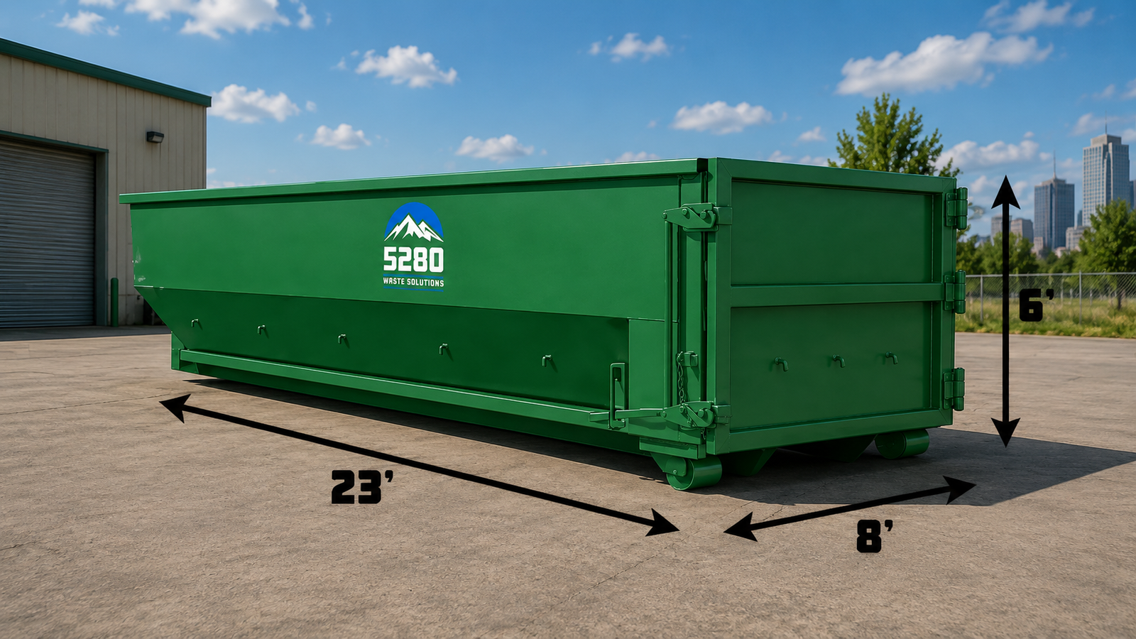 Roll-off container for whole-home cleanout in Denver Metro