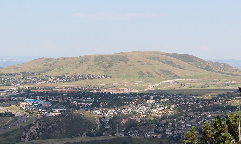 Green Mountain viewed from Mount Zion