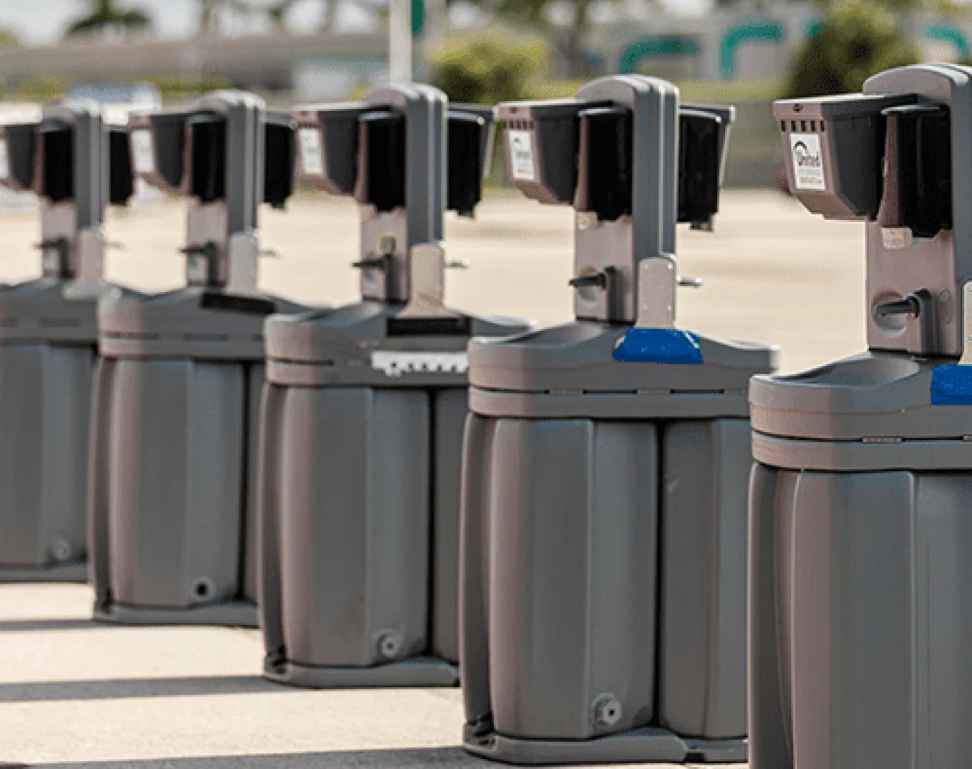 Handwashing stations provided by Columbia Restroom Rentals in Columbia MO for events and worksites